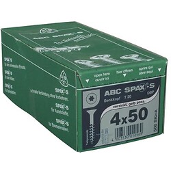 Vis à bois aggloméré tête fraisée emp Torx acier zingué blanc partiellement filetées Wirox, Ø 3,5 mm, L 30 mm, boîte 1000 Pi