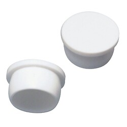 Bouchon blanc plastique tête épaisse diamètre 12