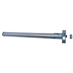 Serrure antipanique à barre d'enfoncement 1 point Centuri - coloris inox