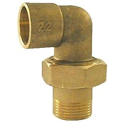 Coude laiton union mâle 20x27 CU22
