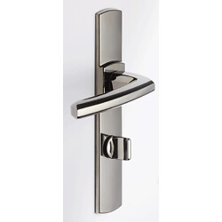Béquille double sur plaque ligne Scult entraxe 195 mm Diamant Noir condamnation