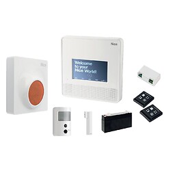 Kit alarme radio à sirène MyNice Confort 7000 Touch Prevention pour automatisme Nice