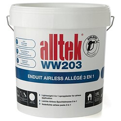 Enduit Airless allégé 3 en 1 prêt à l'emploi Alltek WW203