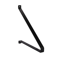 Consoles recto-verso en acier - finition noir - 235 x 250 mm