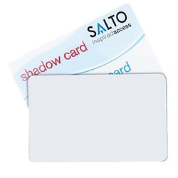Badge de proximité utilisateur format carte bleue Mifare + carte d'effacement pour contrôle d'accès Salto