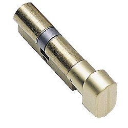 Cylindre double à bouton TE 5 laiton poli sur passe général 30B x 30