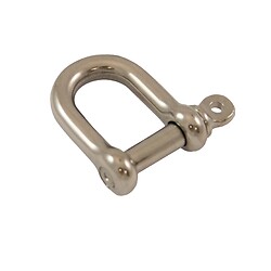 Manilles droites à piton à oeil inox diamètre axe 12 mm en boîte de 2