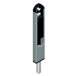 Verrou finition noir longueur 510 mm pour menuiserie aluminium types Dator 6840, 6850 et 6860