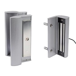 Ventouse électromagnétique extérieure type MAG3000 en 300 kg 12/24 V DC avec poignée