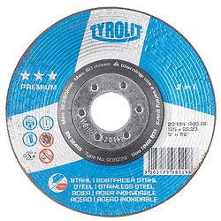 Disque à surfacer Premium utilisation acier/inox Ø 125 épaisseur mm alésage 22,2 mm