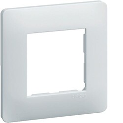 Plaque blanche 1 poste Essensya