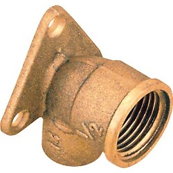 Coude fer/cuivre 471 GCU - diamètre 16 mm - femelle 15x21 avec patte (1/2")