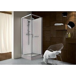 Cabine de douche carrée à portes pivotantes Kara
