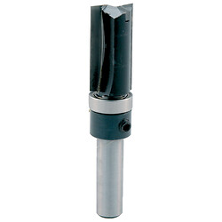 Fraise à copier en carbure monobloc brasé, queue lisse, diam 12,7 mm, longueur utile 25 mm