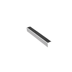Nez de marche autoadhésif aluminium/pvc interieur 39x23x3000 mm noir
