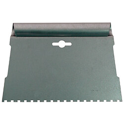 Spatule SPATZ pour application de colle parquet largeur 20cm - lame acier zingué avec dentures carrées larges