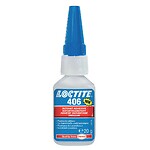 Colle cyanoacrylate multi-usages Loctite 406, tube de 20 g
