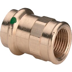 Mamelon bronze F CU diamètre 22 taraudé 26x34