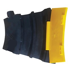 Angle 30° pour passe-câbles zone piétonne avec capot articulé longueur 250 mm, hauteur 50 mm