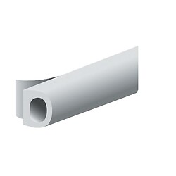 Joint caoutchouc bulbeux - espaces importants - type D coloris noir longueur 15 m