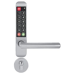Garniture de porte électronique à code type Easykey Adapt carré de 7 porte 40 mm réversible