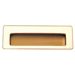 Poignée cuvette rectangle laiton brillant 115 x 42 mm 3801