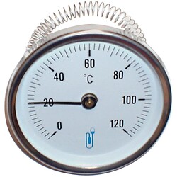 Thermomètre bimétallique à cadran applique