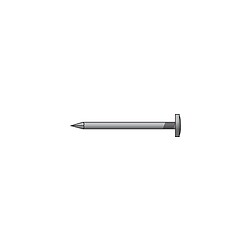 Pointes tête plate acier brut, diamètre 2,2 mm, longueur 45 mm, sachet de 1 kg