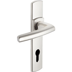 Béquille double sur plaque ligne Scult entraxe 165 mm Platine clé I