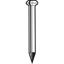 Pointes tête ronde acier bleui, diamètre 2 mm, longueur 20 mm, boîte de 1 kg