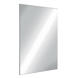 Miroir de toilette Inox poli incassable rectangulaire 10x595x980