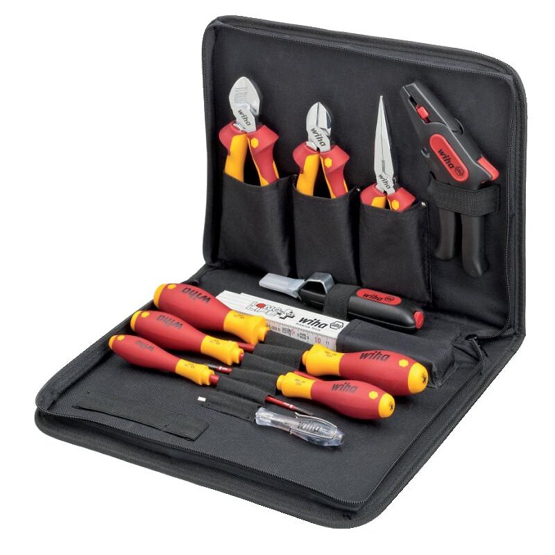 BAHCO - Jeu d'outils isolés dans mallette en cuir - 19 outils
