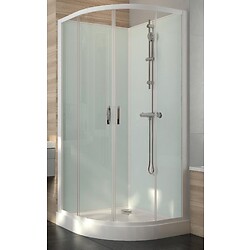 Cabine de douche 1/4 de rond à portes coulissantes Iziglass 2