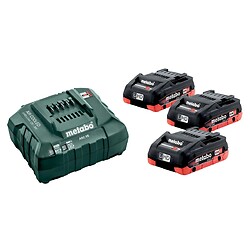 Pack 3 batteries 18V- 4Ah + chargeur