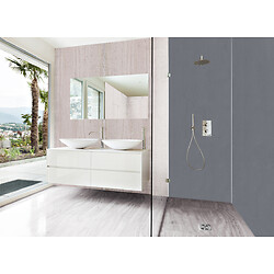 Pack habillage mural Decofast Gris Perle pour receveur 90x90 cm - 2 plaques 2000 x 900 mm + profilés d'angle et finition