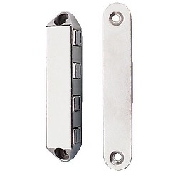 Loqueteau Super Polair standard zamak nickelé force 8 kg - pose en applique