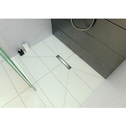 Caniveau de douche Venisio Slim L300 mm extra-plat 50 mm avec siphon à membrane