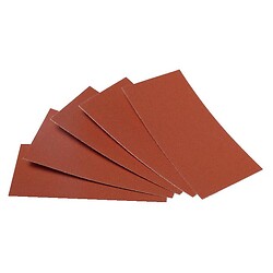 Abrasifs auto-agrippants pour cales à poncer grains oxyde d'aluminium KP222 72x123mm Grain 80 en boîte de 50