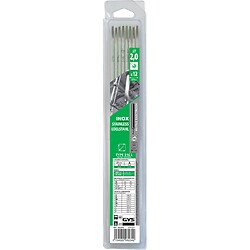 Électrodes inox 316L, diamètre 2 mm, longueur 350 mm, boîte de 12 pièces