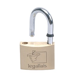 Cadenas à clé corps laiton anse acier chromé Ancre 30