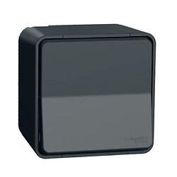 Bouton poussoir gris anthracite saillie Mureva Styl IP55 IK08