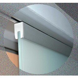 Garniture pour vantail de 80 kg - Série Expert porte verre 8-10 ou 12 mm