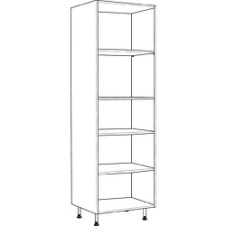 Caisson de cuisine armoire - hauteur 2160 mm / profondeur 580 mm / largeur 400 mm - coloris blanc