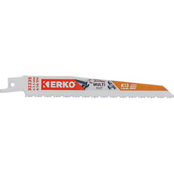 Lame scie sabre Erko 150x19x1,3 6/10T MULTI K13 - étui de 5 lames