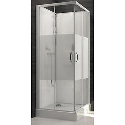 Cabine de douche carrée à portes coulissantes Izibox 2