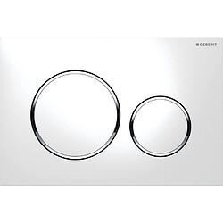 Plaque de commande Sigma 20 blanc/chromé