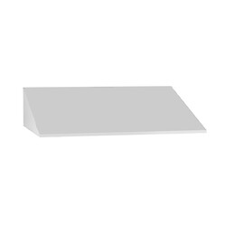 Coiffe inclinée monobloc à emboîter pour vestiaires ligne 50 longueur 1200 mm en acier soudé coloris gris 7035