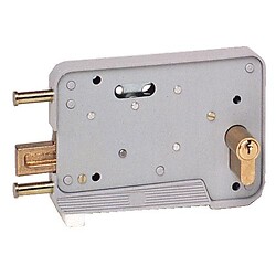 Serrure en applique horizontale à cylindre européen 301 pour porte de garage