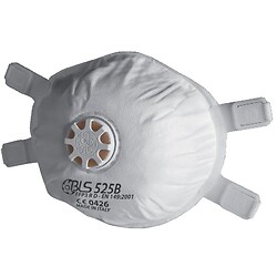 Masque à poussière BLS 525B jetable avec soupape FFP3 R D