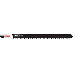 Lames de scies sauteuses bois 100 mm Erko, 6 dents/pouce, carte de 5